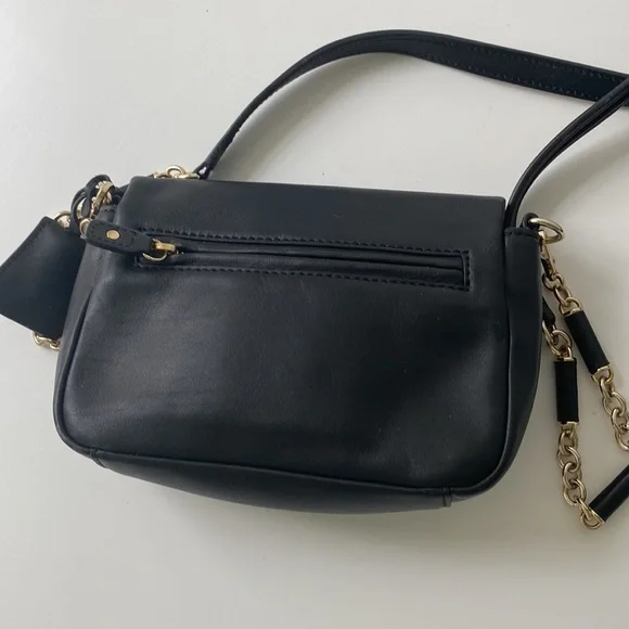 Anya Hindmark Cross Body Black Leather Bag - Picture 6 of 10